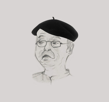 Béret baleinage cuir